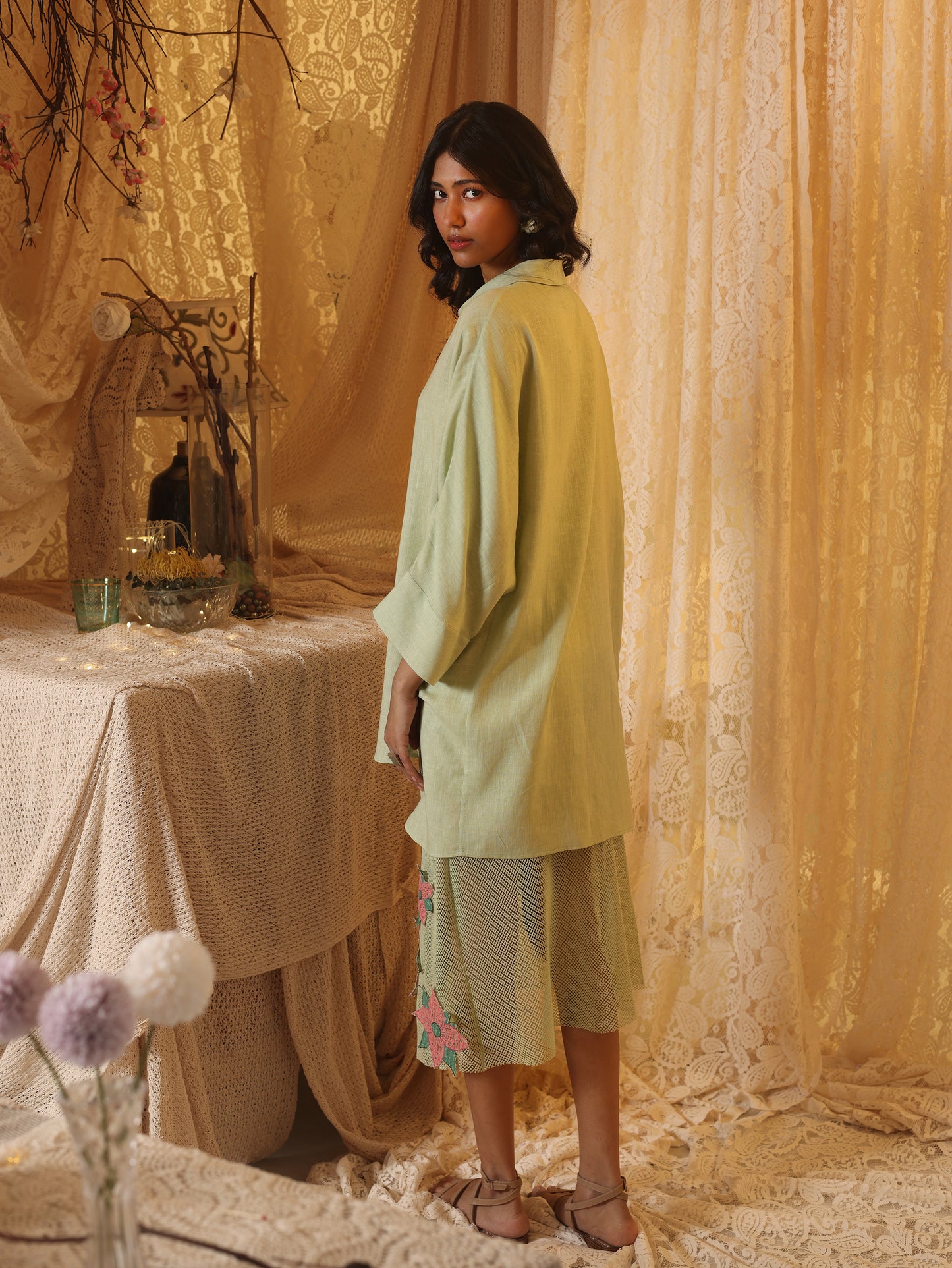 Mint Green Linen Shirt