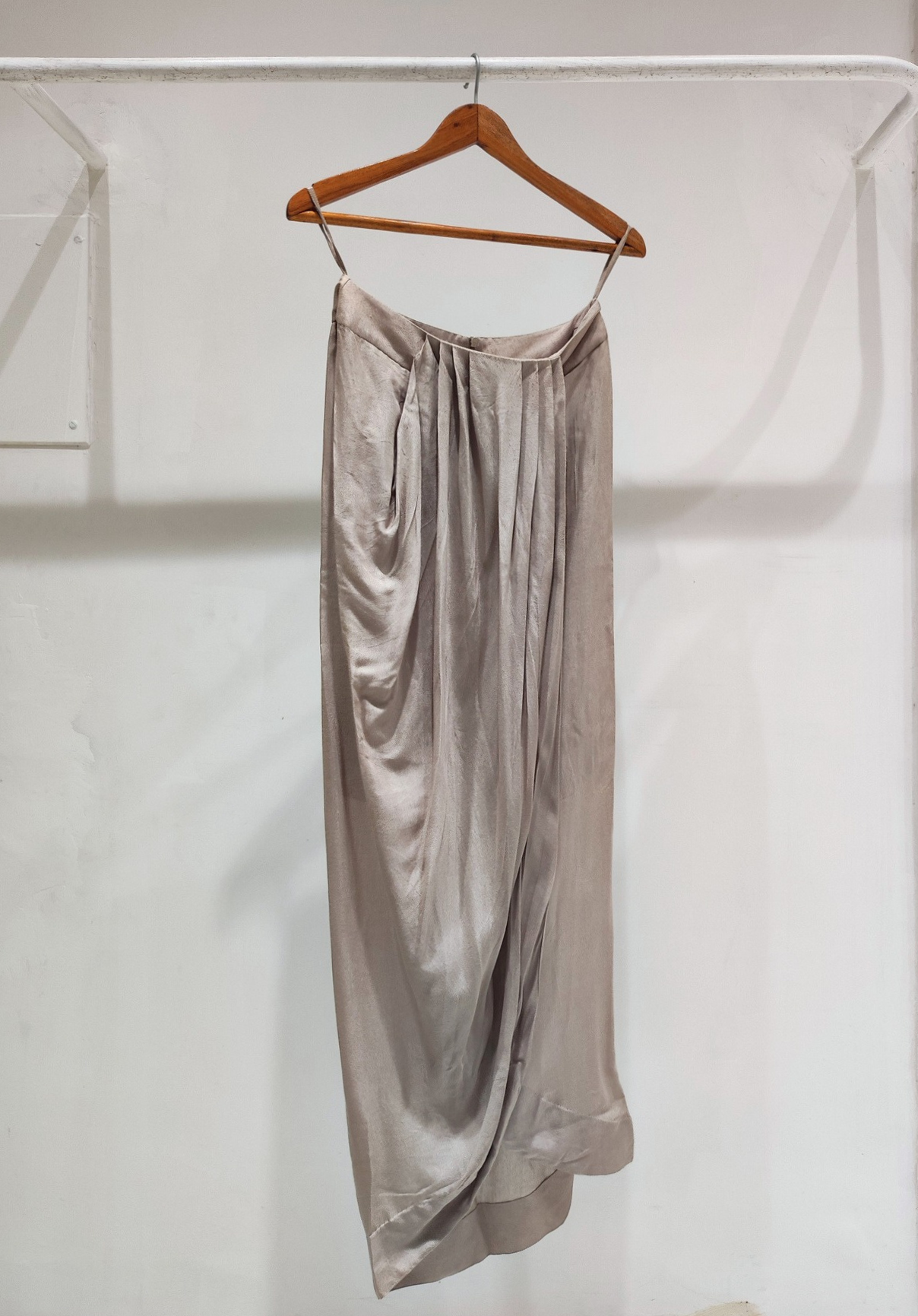 Grey Drape Skirt