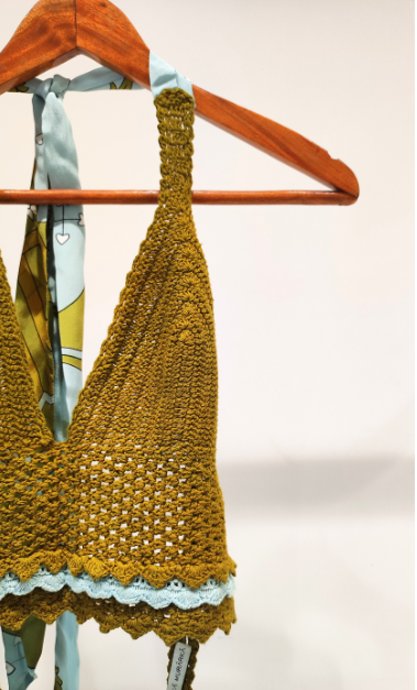 Olive Crochet Bralette Top