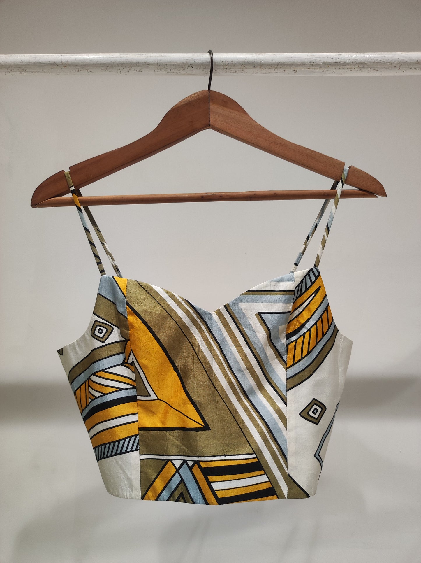 Yellow Silk Bustier