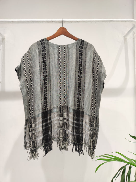 Cotton Weave Fringe Top