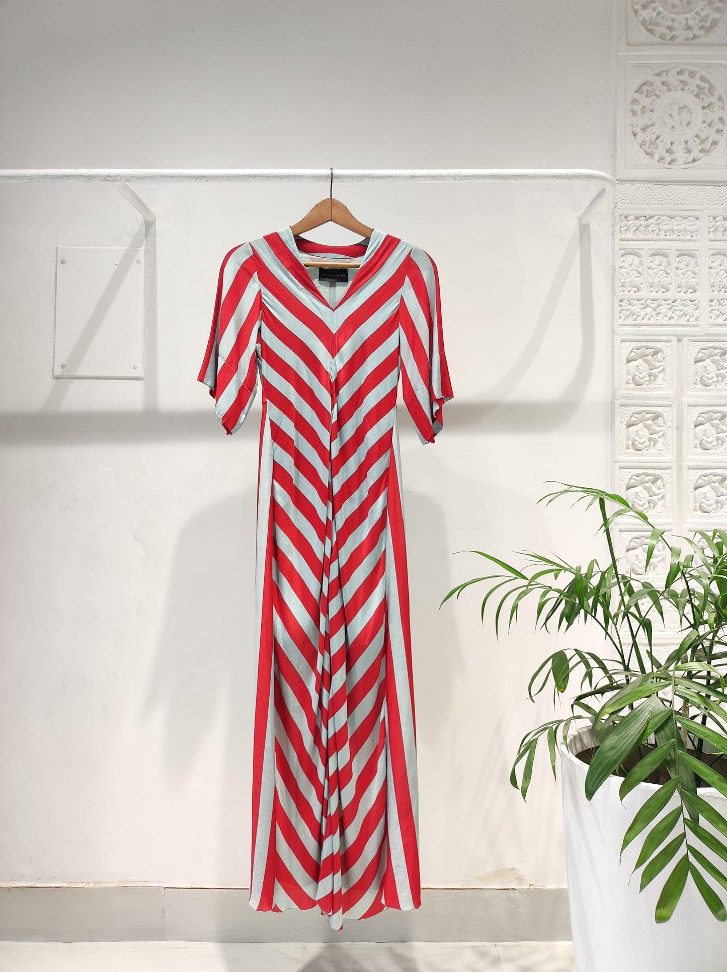 Red Blue Stripe Dress