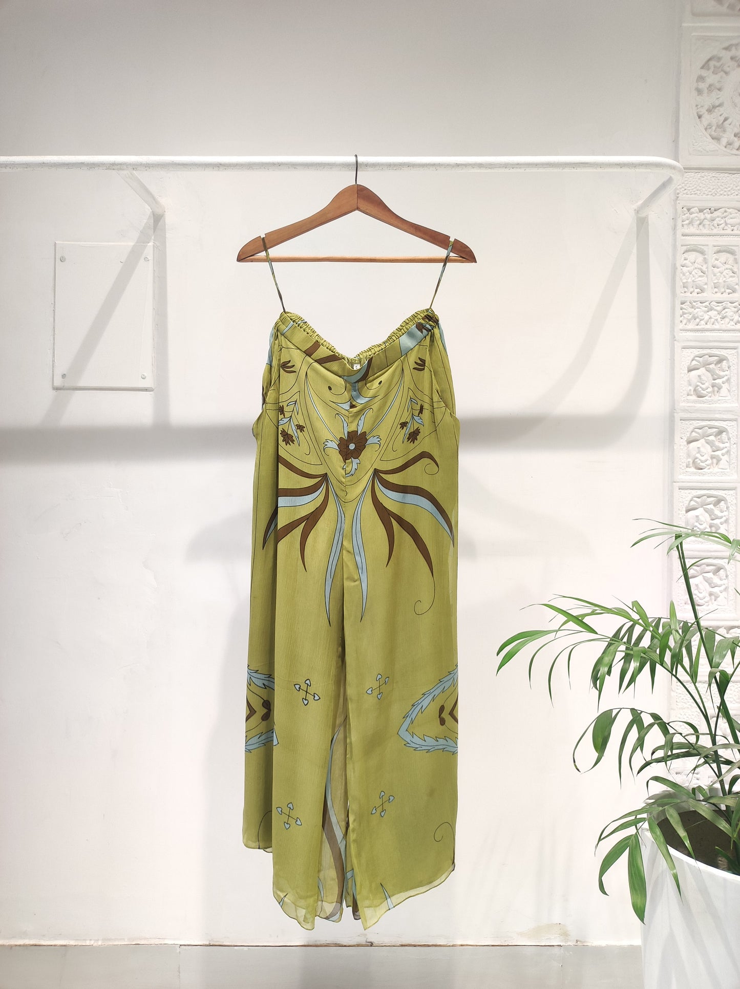 Mint Green Chiffon Pants