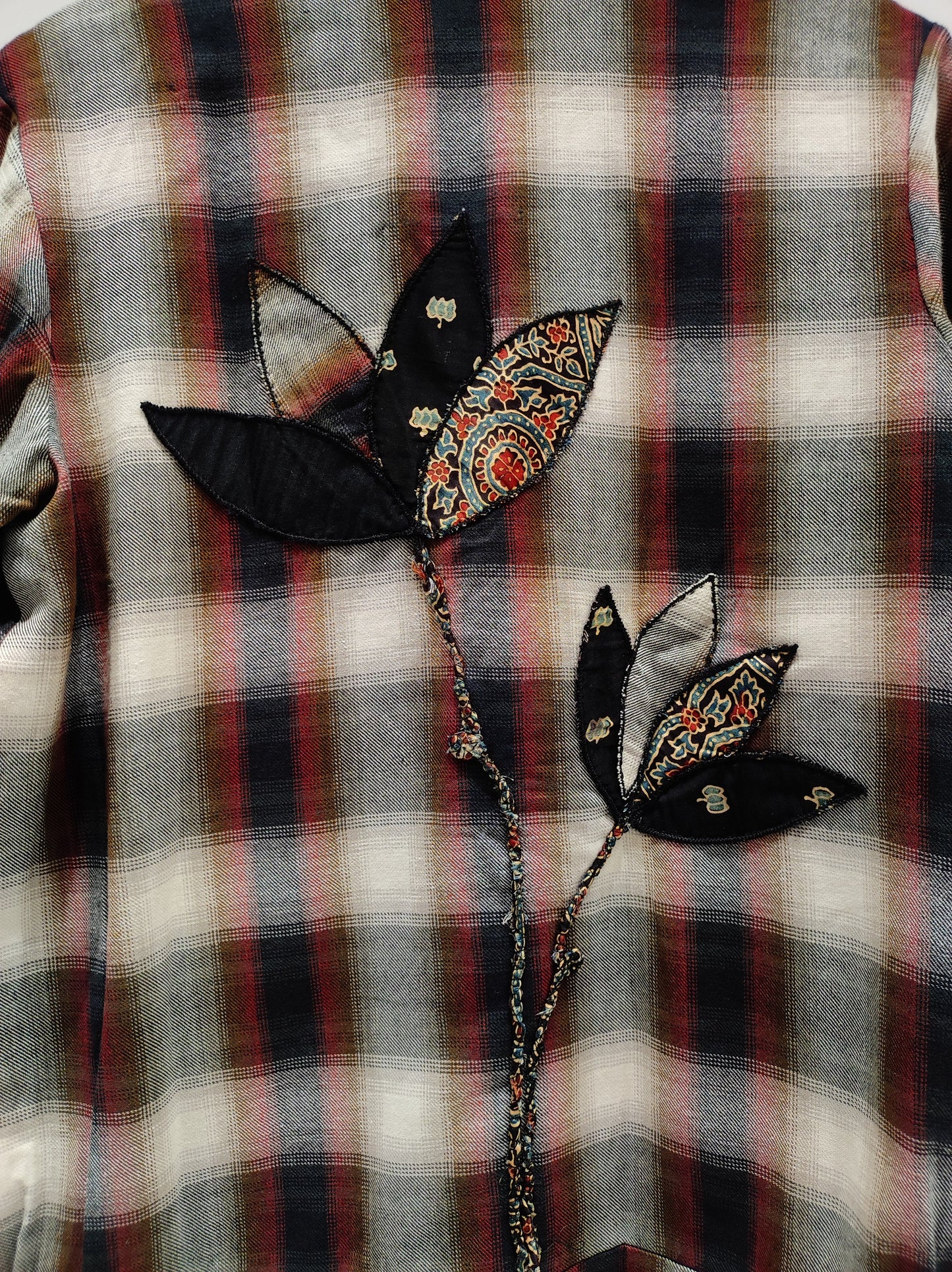 Lotus Applique Bomber Jacket
