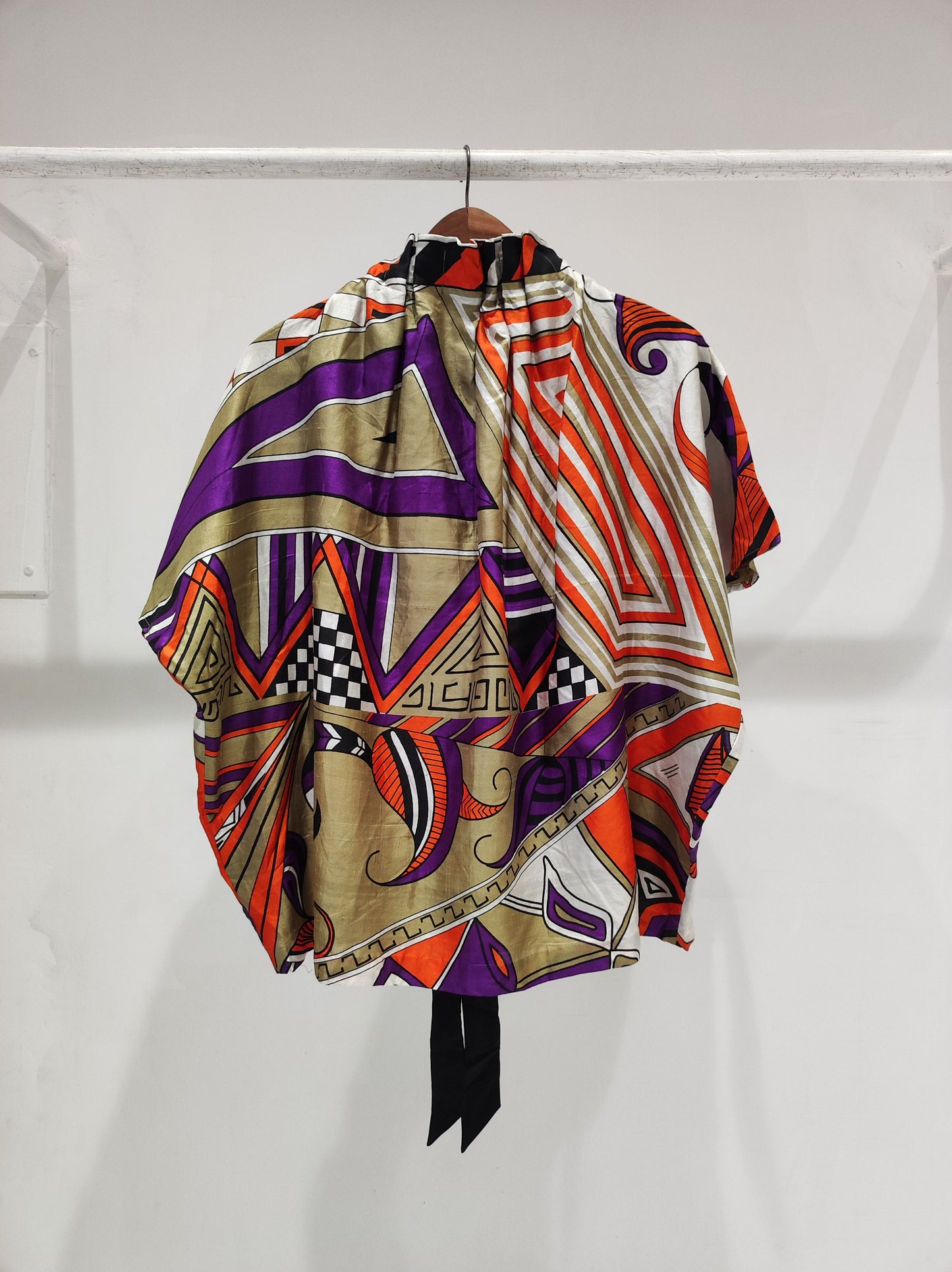 Tangerine Batwing Top