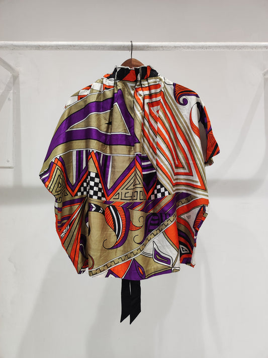 Tangerine Batwing Top