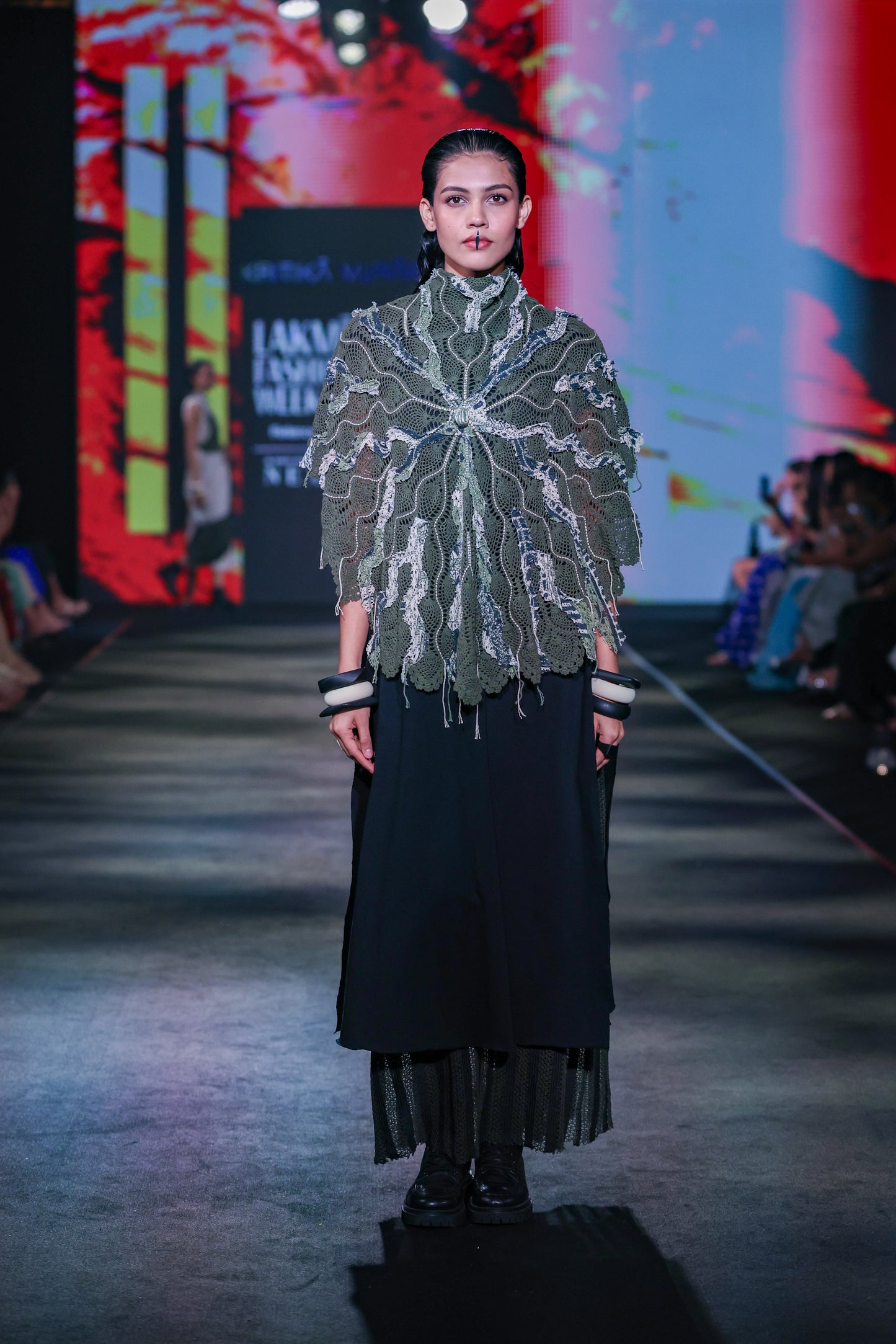 Black Knit Midi Dress