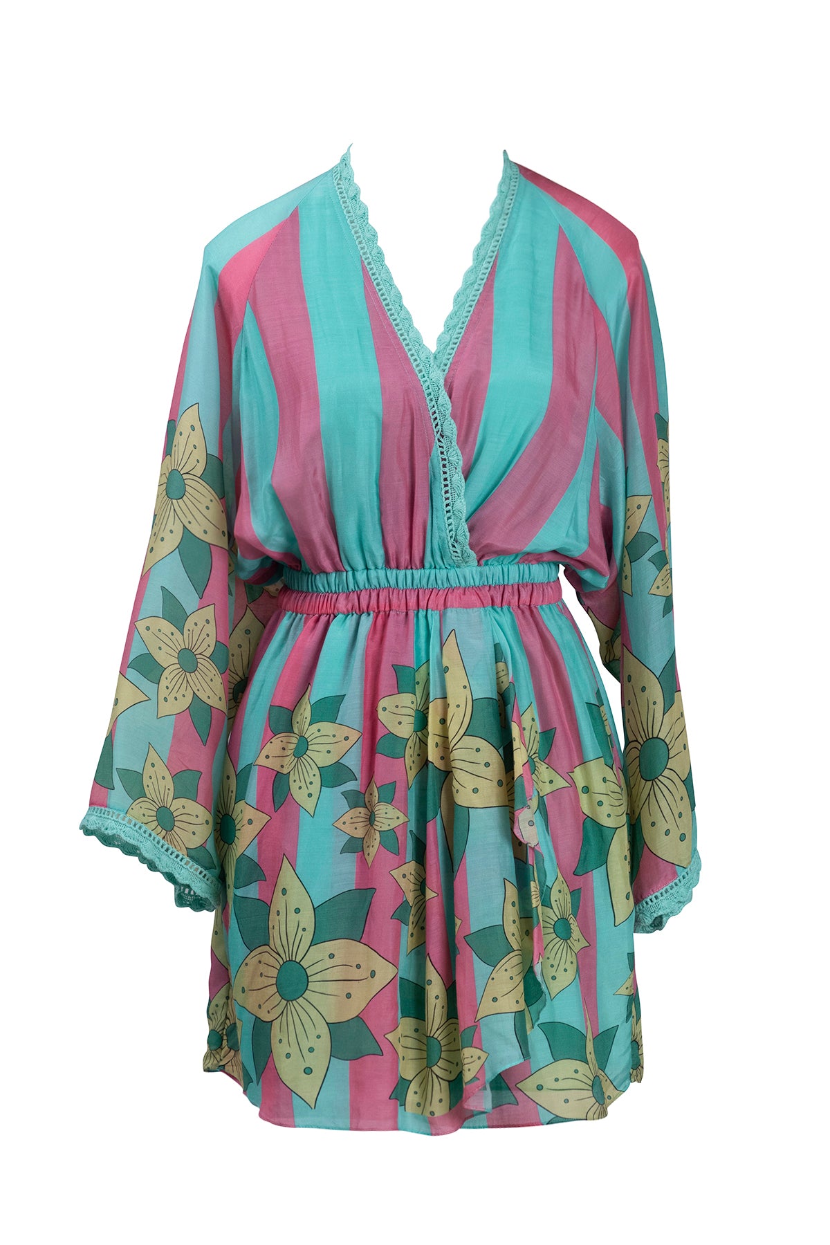 Pink Blue Stripe Jumper
