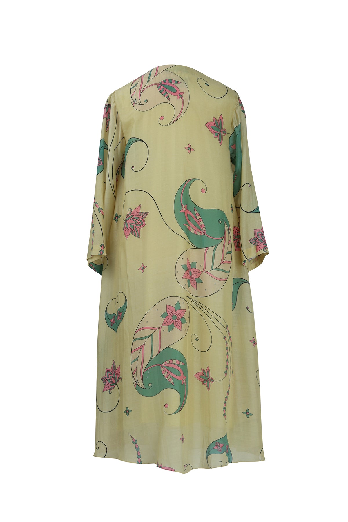 Yellow Paisley Tunic Dress