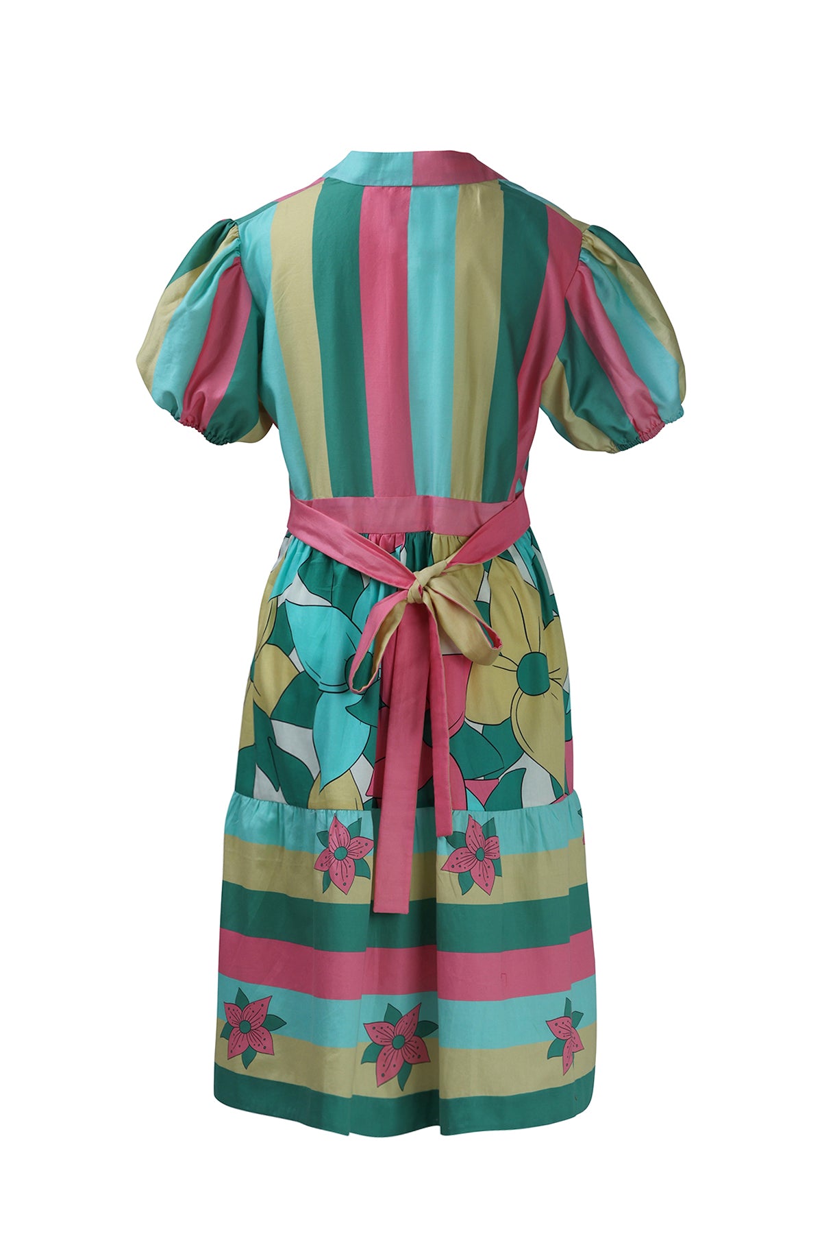 Multicolor Short Tier Dress
