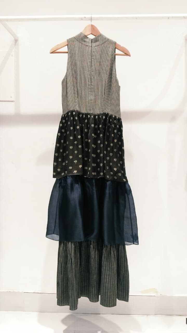 Houndstooth Tier Dress