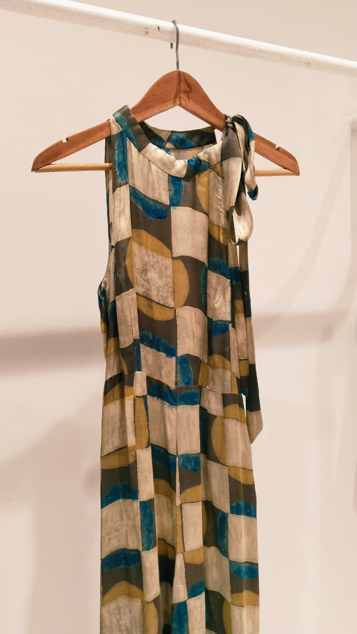 Ajrakh Check Jumpsuit