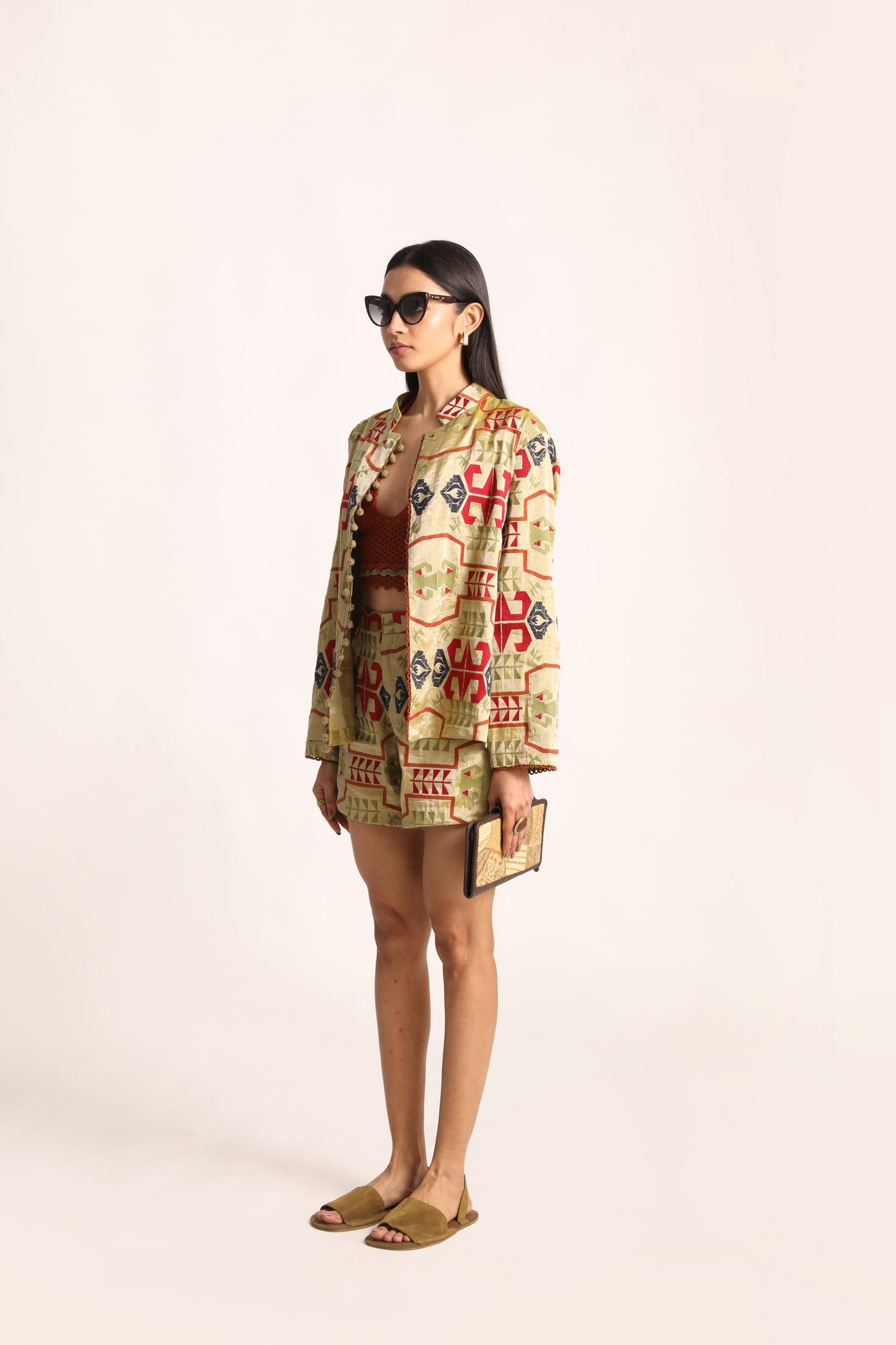 Turkish Embroidered Oversized Tissue Jacket