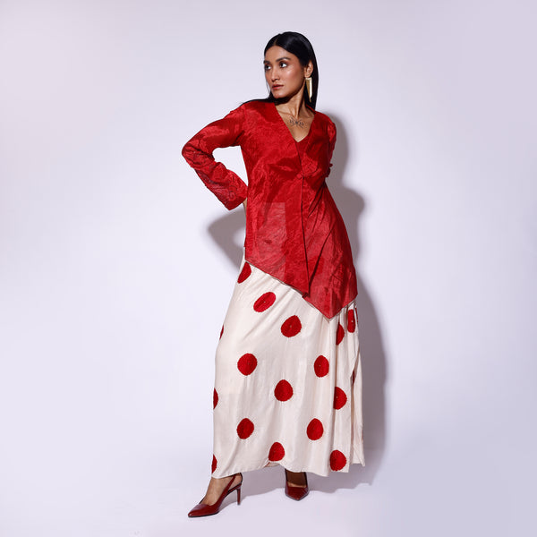 Bandhani Drape Skirt