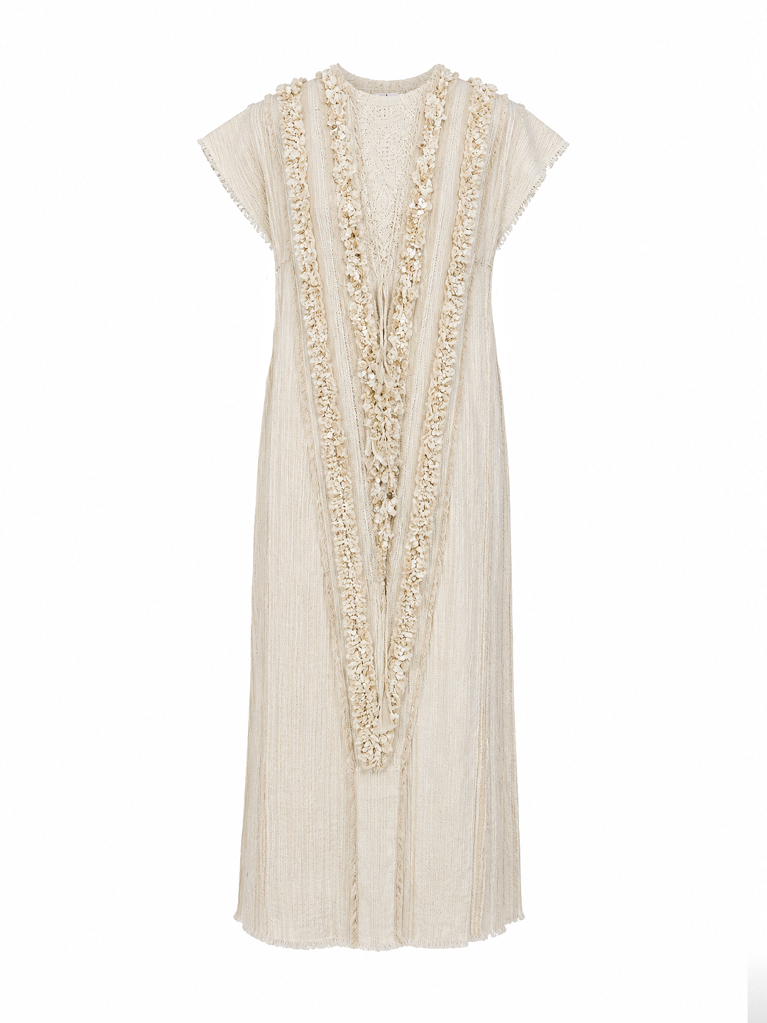 Ivory Lace Embroidered Midi