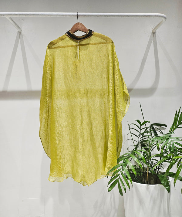 Lime Batwing Top