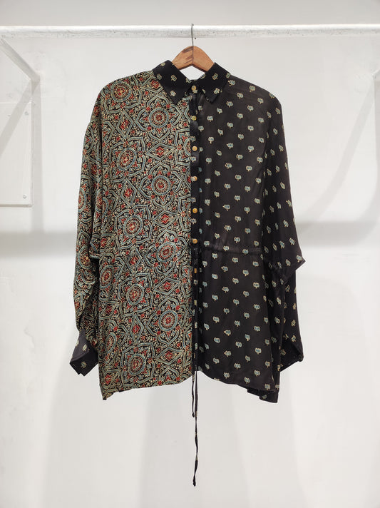 Full Bloom Drawstring Shirt