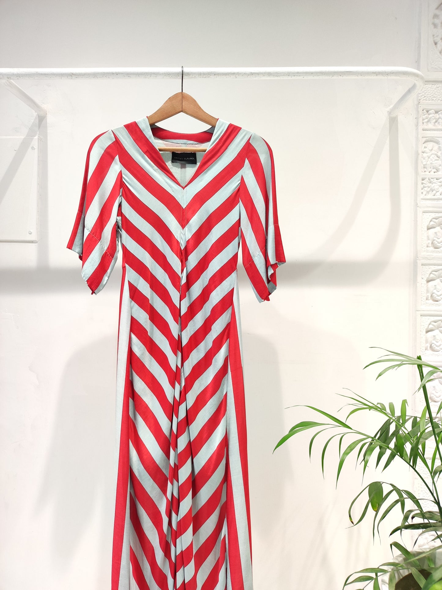 Red Blue Stripe Dress