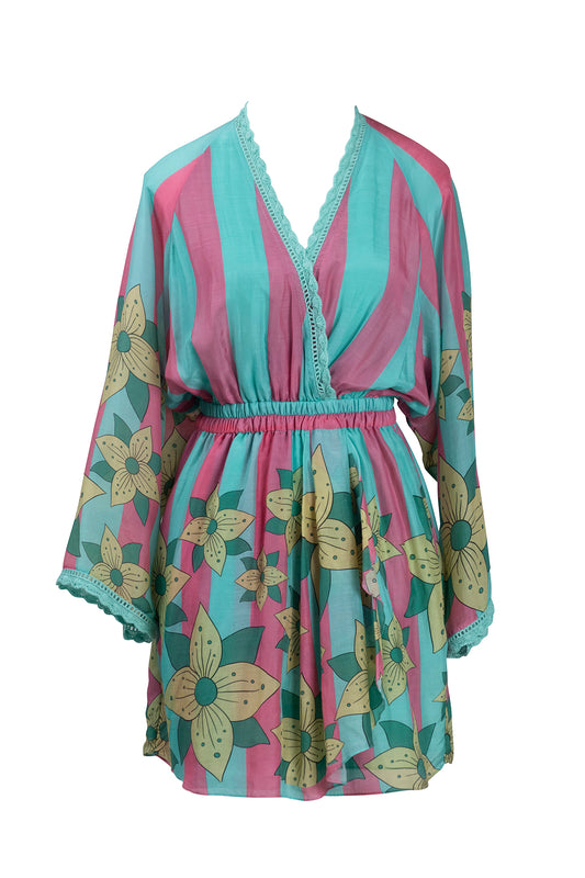 Pink Blue Stripe Jumper