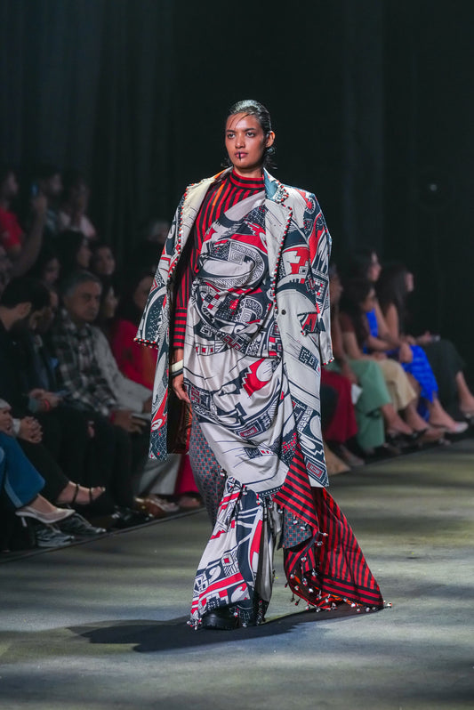 Rust Print Overcoat