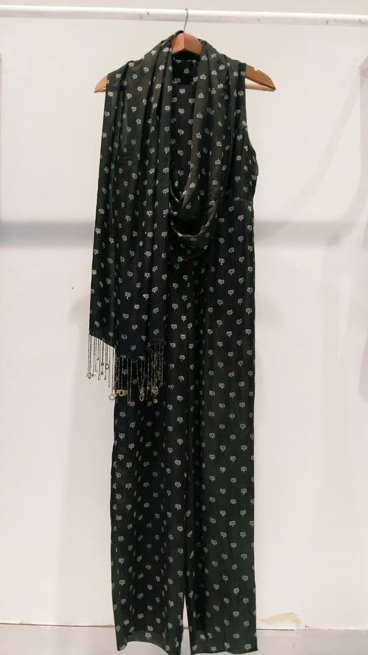 Small Lotus Scarf Jumpsuit