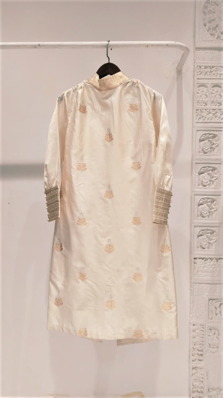 Banarasi Silk Cuff Midi