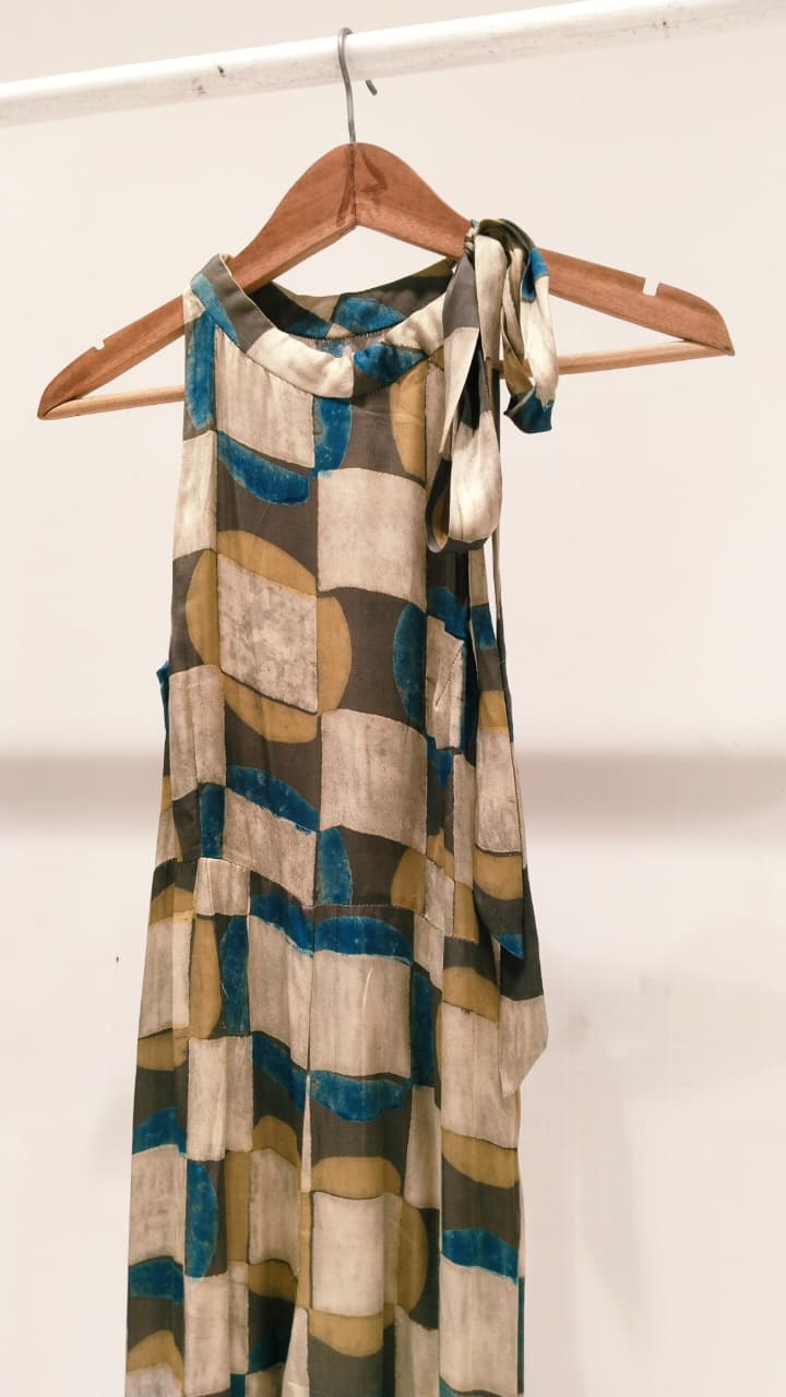 Ajrakh Check Jumpsuit