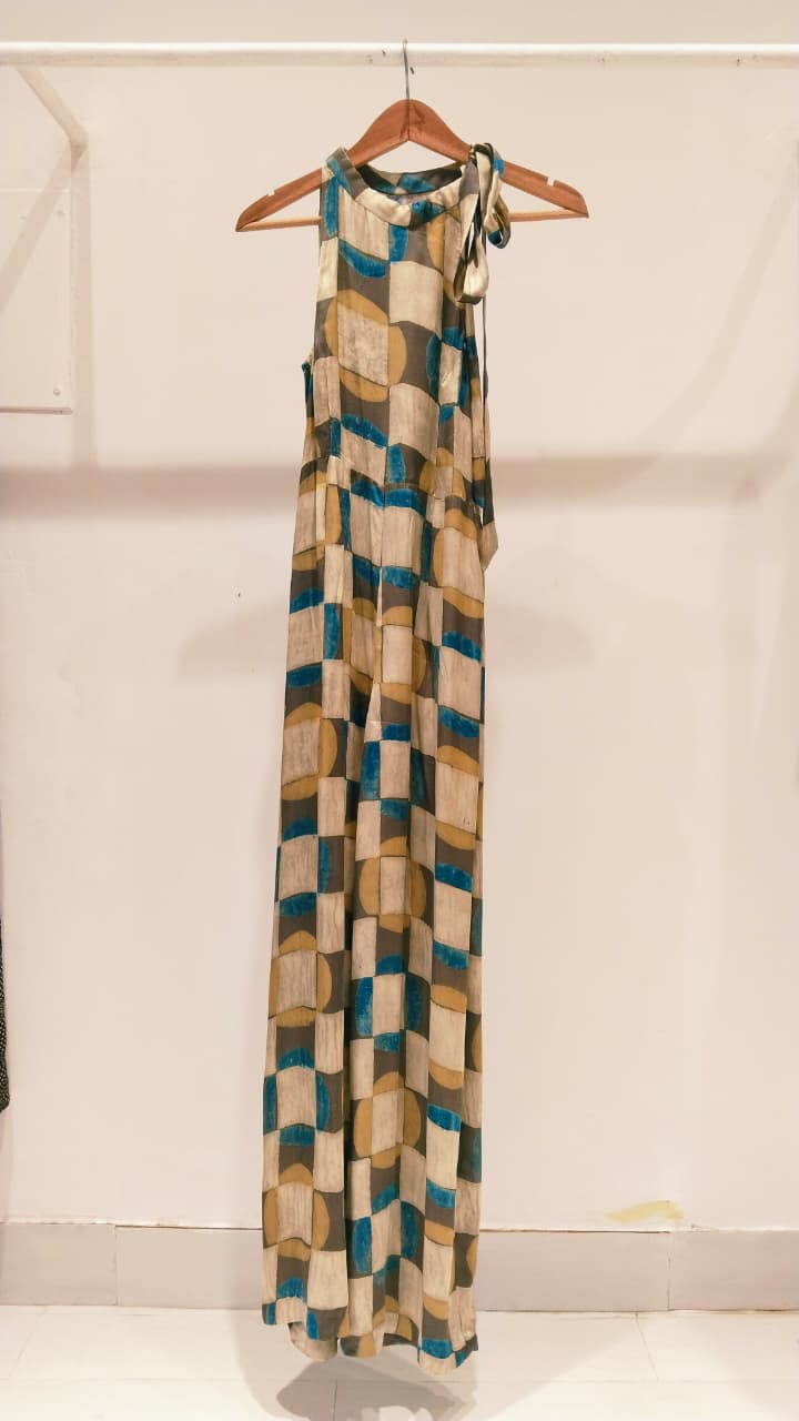 Ajrakh Check Jumpsuit
