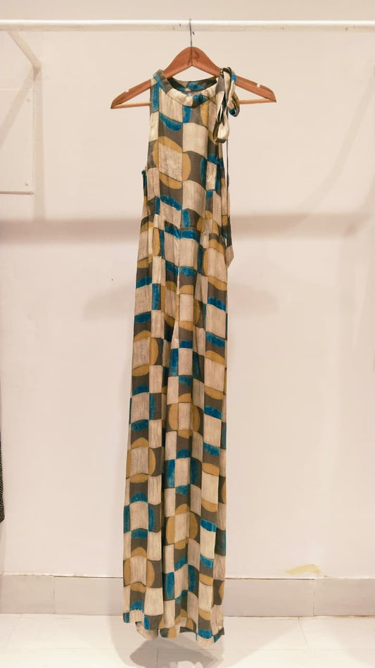Ajrakh Check Jumpsuit