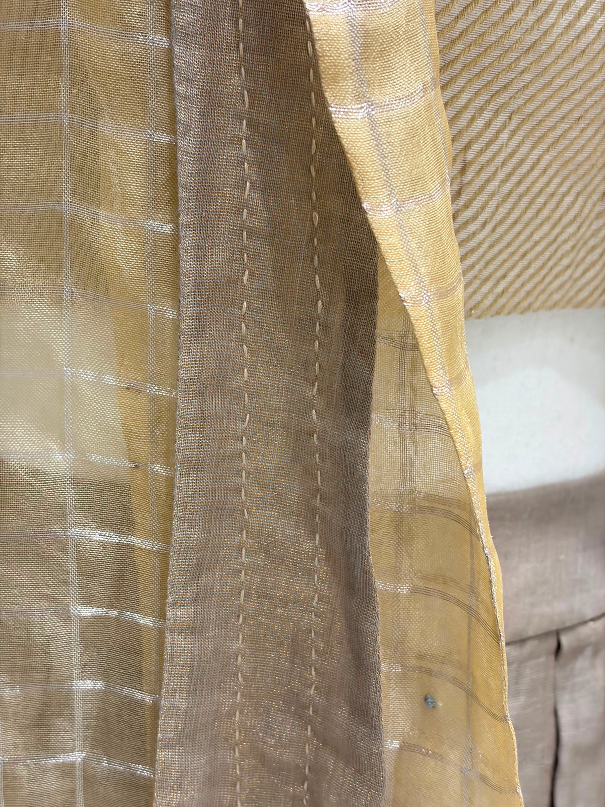 Gold Ombre Jacket & Skirt Set.