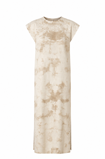 Ivory Hand-Dyed Knit Midi