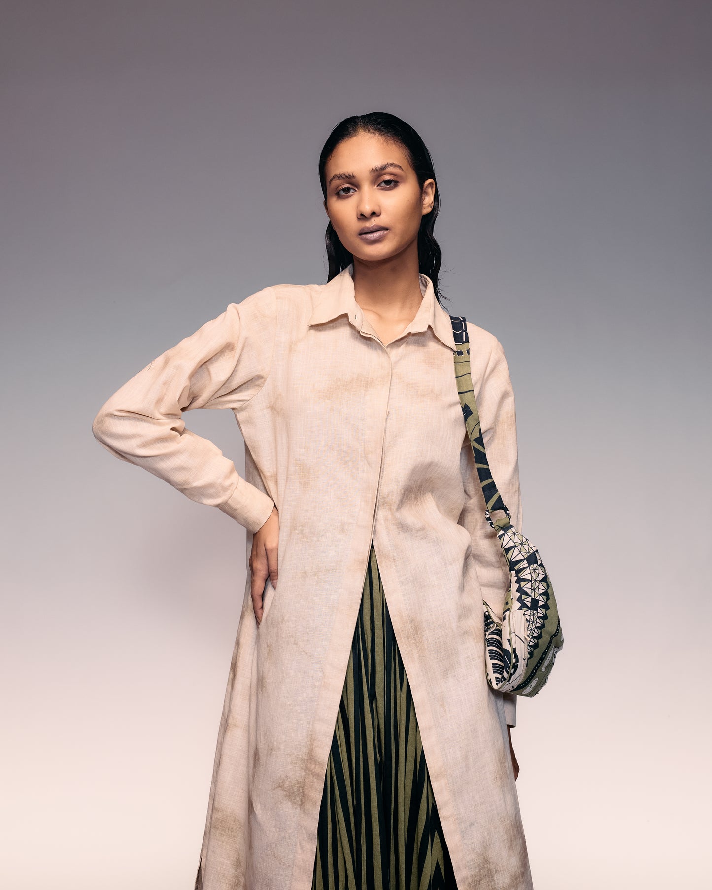 Hand Dyed Linen Shirt