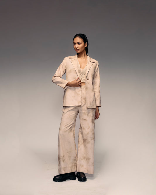 Hand Dyed Blazer Pant Set