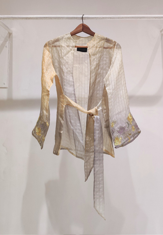 Tissue Organza Wrap Top